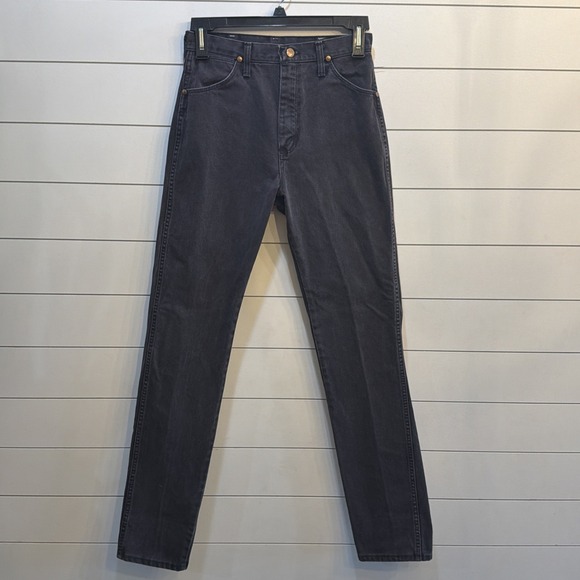 Wrangler Denim - VTG Wrangler Woman's 14MWZCB 11X36 (28X34.5) Cowboy Cut Faded Black USA 1990's